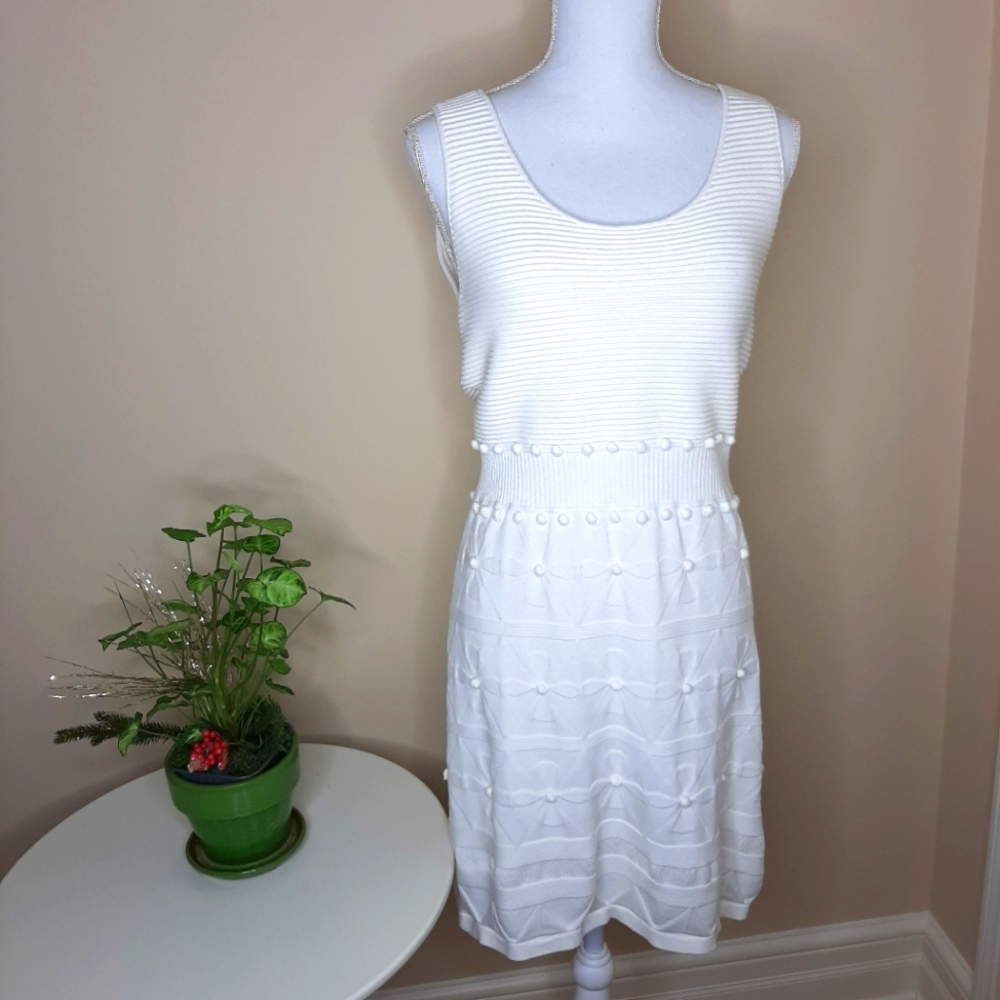 Milly of New York white sleeveless dress size M